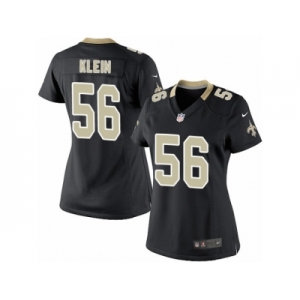 Women's Nike New Orleans Saints #56 A.J. Klein Limited Black Team Color NFL Jersey