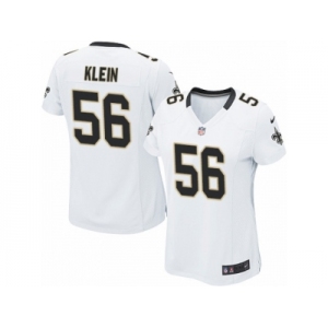 Women's Nike New Orleans Saints #56 A.J. Klein Limited White NFL Jersey