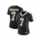 Women's Nike New Orleans Saints #7 Morten Andersen Vapor Untouchable Limited Black Team Color NFL Jersey