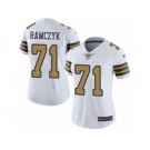 Women's Nike New Orleans Saints #71 Ryan Ramczyk Limited White Rush NFL Jersey