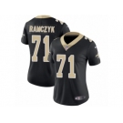 Women's Nike New Orleans Saints #71 Ryan Ramczyk Vapor Untouchable Limited Black Team Color NFL Jersey