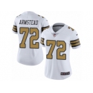 Women's Nike New Orleans Saints #72 Terron Armstead Limited White Rush NFL Jersey