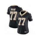 Women's Nike New Orleans Saints #77 Willie Roaf Vapor Untouchable Limited Black Team Color NFL Jersey