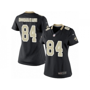 Women's Nike New Orleans Saints #84 Michael Hoomanawanui Limited Black Team Color NFL Jersey