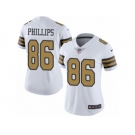 Women's Nike New Orleans Saints #86 John Phillips Limited White Rush NFL Jersey