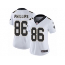 Women's Nike New Orleans Saints #86 John Phillips Vapor Untouchable Limited White NFL Jersey