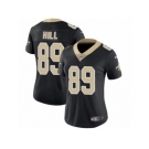 Women's Nike New Orleans Saints #89 Josh Hill Vapor Untouchable Limited Black Team Color NFL Jersey