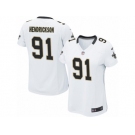 Women's Nike New Orleans Saints #91 Trey Hendrickson Limited White NFL Jersey