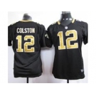 nike women nfl jerseys new orleans saints #12 colston black[nike]