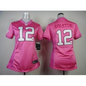 nike women nfl jerseys new orleans saints #12 colston pink[nike love]