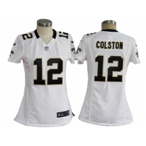 nike women nfl jerseys new orleans saints #12 colston white[nike]