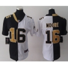 nike women nfl jerseys new orleans saints #16 moore white-black[ split]