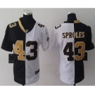 nike women nfl jerseys new orleans saints #43 sproles white-black[split]