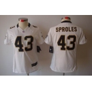 nike women nfl jerseys new orleans saints #43 sproles white[nike limited]