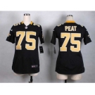 nike women nfl jerseys new orleans saints #75 peat black[nike]