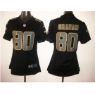 nike women nfl jerseys new orleans saints #80 graham black[nike impact limited]