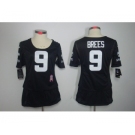 nike women nfl jerseys new orleans saints #9 brees black[breast cancer awareness]