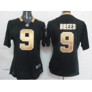 nike women nfl jerseys new orleans saints #9 brees black[nike]