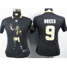 nike women nfl jerseys new orleans saints #9 brees black[portrait fashion]