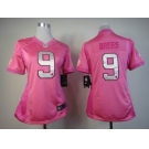 nike women nfl jerseys new orleans saints #9 brees pink[nike love's]