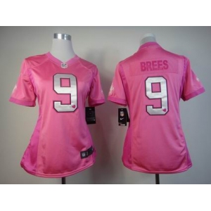nike women nfl jerseys new orleans saints #9 brees pink[nike love's]