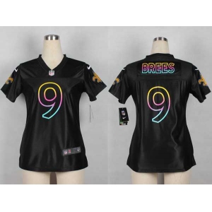 nike women nfl jerseys new orleans saints #9 drew brees black[nike fashion]