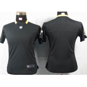 nike women nfl jerseys new orleans saints blank black[portrait fashion