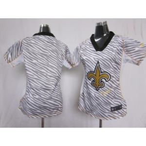 nike women nfl jerseys new orleans saints blank[fem fan zebra]