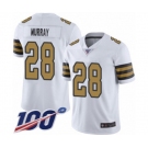 Youth New Orleans Saints #28 Latavius Murray Limited White Rush Vapor Untouchable 100th Season Football Jersey