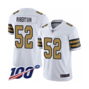 Youth New Orleans Saints #52 Craig Robertson Limited White Rush Vapor Untouchable 100th Season Football Jersey