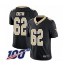 Youth New Orleans Saints #62 Nick Easton Black Team Color Vapor Untouchable Limited Player 100th Season Football Jersey