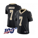 Youth New Orleans Saints #7 Morten Andersen Black Team Color Vapor Untouchable Limited Player 100th Season Football Jersey