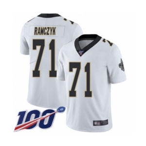 Youth New Orleans Saints #71 Ryan Ramczyk White Vapor Untouchable Limited Player 100th Season Football Jersey