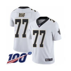 Youth New Orleans Saints #77 Willie Roaf White Vapor Untouchable Limited Player 100th Season Football Jersey