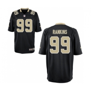 Youth New Orleans Saints #99 Sheldon Rankins Black Game Jersey