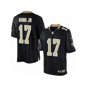 Youth Nike New Orleans Saints #17 Ted Ginn Jr Limited Black Team Color NFL Jersey