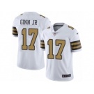 Youth Nike New Orleans Saints #17 Ted Ginn Jr Limited White Rush NFL Jersey