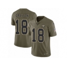 Youth Nike New Orleans Saints #18 Garrett Grayson Limited Olive 2017 Salute to Service NFL Jersey
