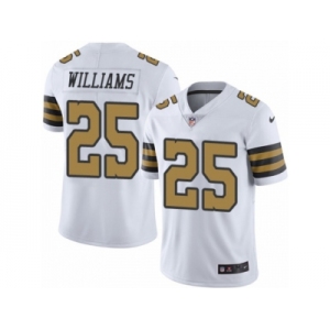 Youth Nike New Orleans Saints #25 P. J. Williams Limited White Rush NFL Jersey
