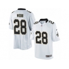 Youth Nike New Orleans Saints #28 B.W. Webb Limited White NFL Jersey