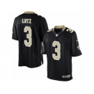 Youth Nike New Orleans Saints #3 Will Lutz Limited Black Team Color NFL Jersey