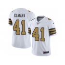 Youth Nike New Orleans Saints #41 Alvin Kamara Limited White Rush NFL Jersey