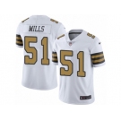 Youth Nike New Orleans Saints #51 Sam Mills Limited White Rush NFL Jersey