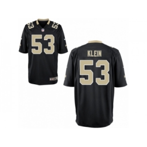 Youth Nike New Orleans Saints #53 A.J. Klein Game Black Team Color NFL Jersey