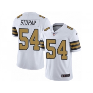 Youth Nike New Orleans Saints #54 Nate Stupar Limited White Rush NFL Jersey