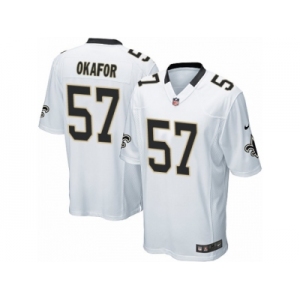 Youth Nike New Orleans Saints #57 Alex Okafor Game White NFL Jersey