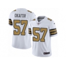 Youth Nike New Orleans Saints #57 Alex Okafor Limited White Rush NFL Jersey