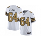 Youth Nike New Orleans Saints #64 Zach Strief Limited White Rush NFL Jersey