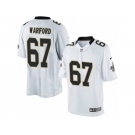 Youth Nike New Orleans Saints #67 Larry Warford Limited White NFL Jersey