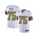 Youth Nike New Orleans Saints #75 Andrus Peat Limited White Rush NFL Jersey
